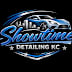 Blue and silver speedline automotive logo with car silhouette and text on dark background